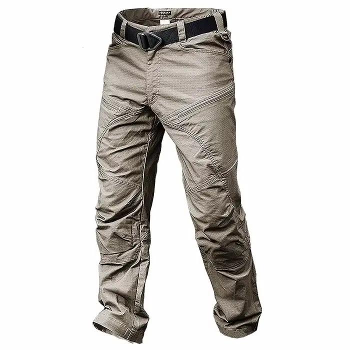 Pantalon randonnée pêche homme séchage rapide slim tactique printemps automne cargo