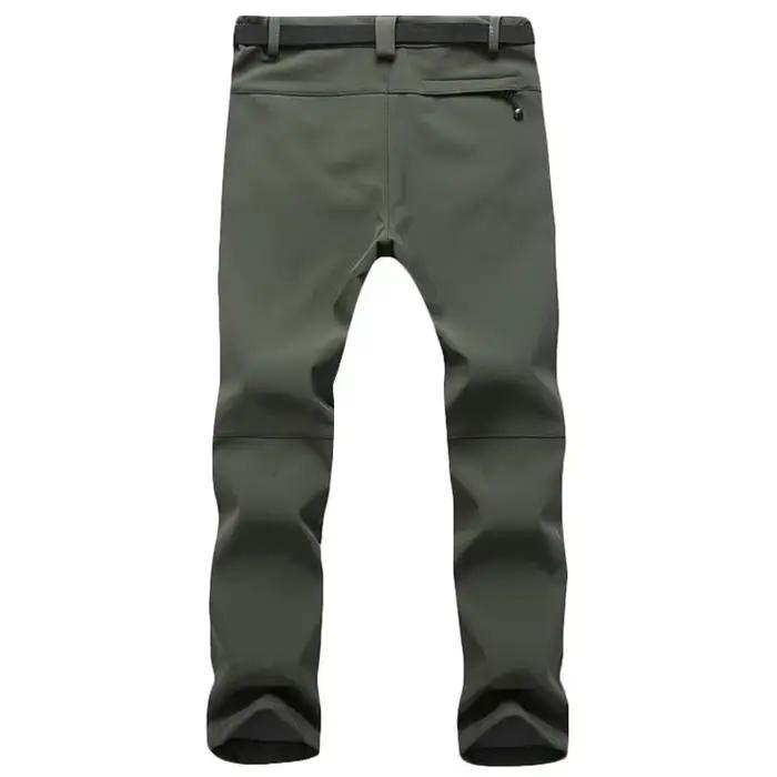 Pantalon stretch waterproof homme hiver épais chaud pêche polaire peau de requin tactique