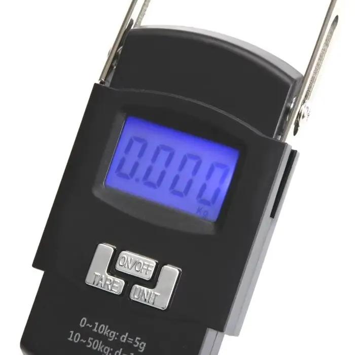 Balance digitale main C9GC pour pesée valises et poissons pèse-bagages portable avec écran numérique