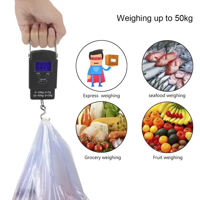 Balance digitale suspendue 50Kg/110lb portable pour pêche voyage et maison