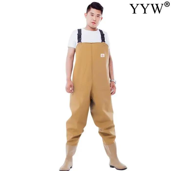 Combinaison de pêche adulte étanche avec bottes intégrées pour homme et femme waders cuissarde complète
