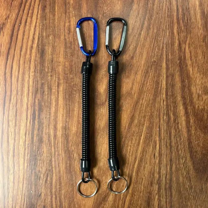 Lanyard de pêche anti-perte élastique et rétractable pour téléphone et clés, idéal camping et randonnée