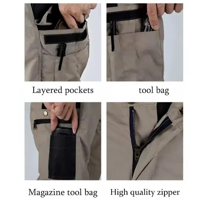 Pantalon cargo tactique imperméable résistant à la pluie pour hommes style safari multi-poches pour pêche et chasse quatre saisons