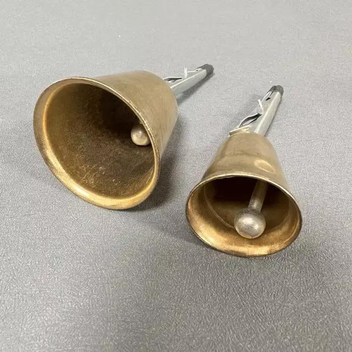 Cloche d'alarme morsure poisson en cuivre fer forgé pour pêche en mer - Alerte sonore fiable
