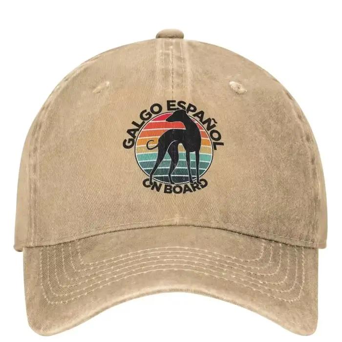 Casquette baseball Galgo chien pour pêche camping personnalisable