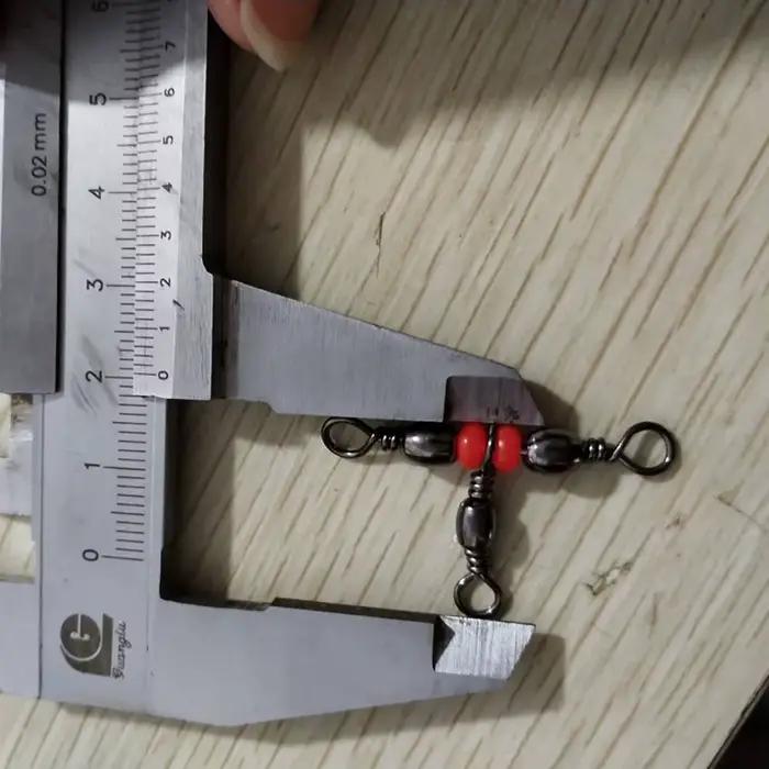 Triple swivels à bille 10 30 50 pièces pour pêche connecteur roulement à billes solide accessoires montage