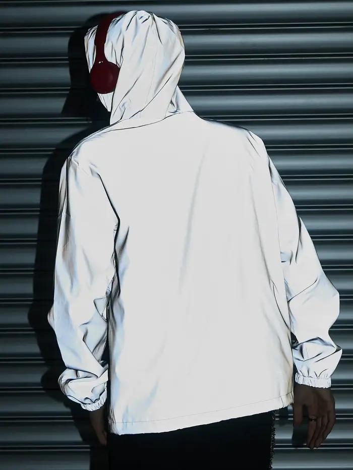 Veste réfléchissante nuit homme running - Veste sécurité pêche nocturne visibilité optimale