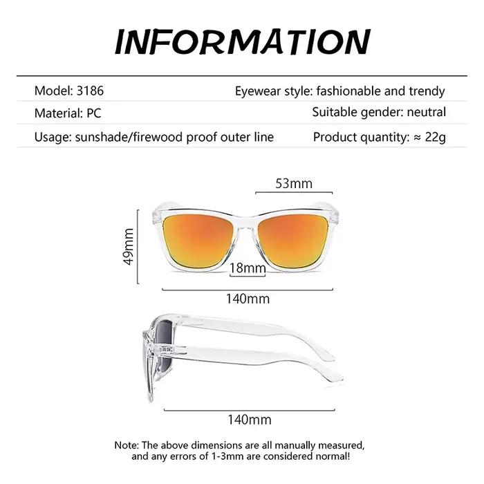 Lunettes de soleil polarisées rétro vision nocturne claire - Modèle unisexe UV400 design premium