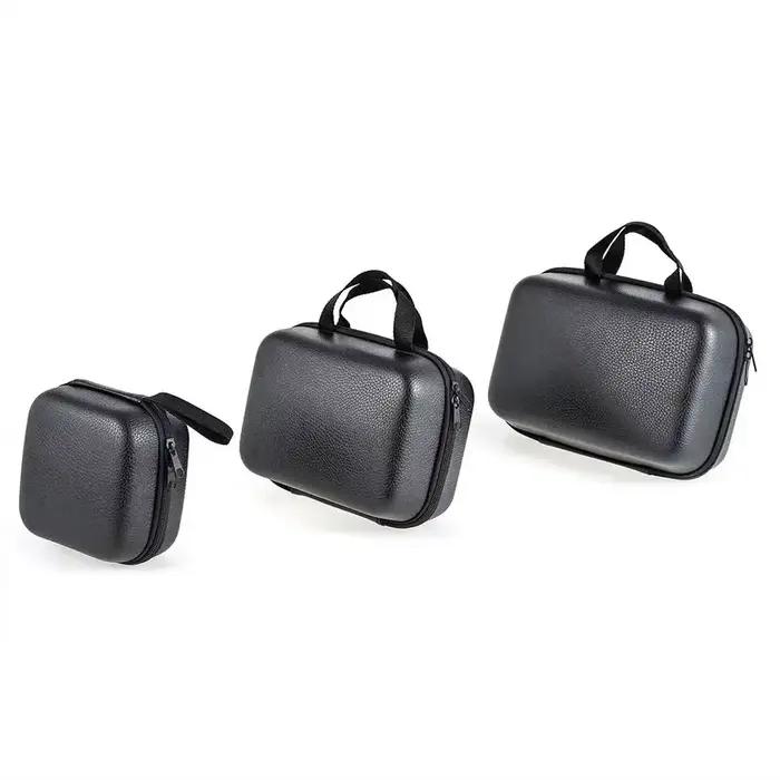 Étui rigide pêche en cuir PU étanche - Protection roue moulinet luxueuse - Boîte rangement matériel