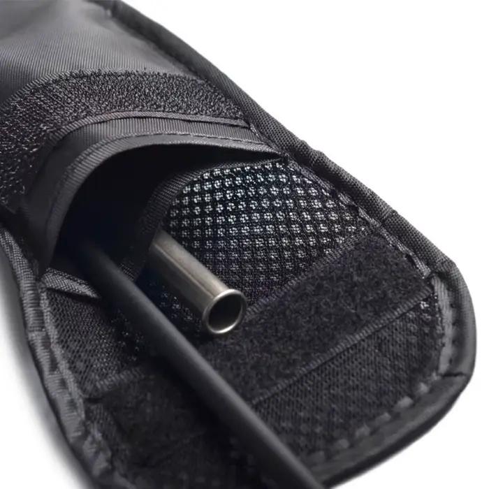 Sac pliable nylon canne pêche portable grand capacité rangement équipement accessoires pêche étui