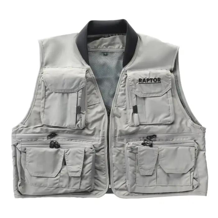 Veste de pêche respirante multi-poches printemps été automne pour pêcheur photographe extérieur