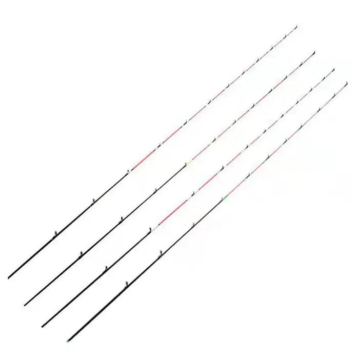 Canne pêche fibre de carbone semi-titane - Embouts rétractables 45/55/60cm haute qualité fibre de verre