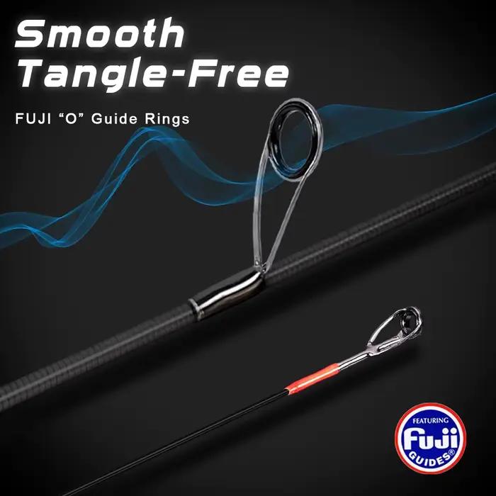 Canne spinning ultra légère MIFINE Nano Jig 0.2-0.8g 1.68/1.83m anneaux Fuji action MF truite black bass