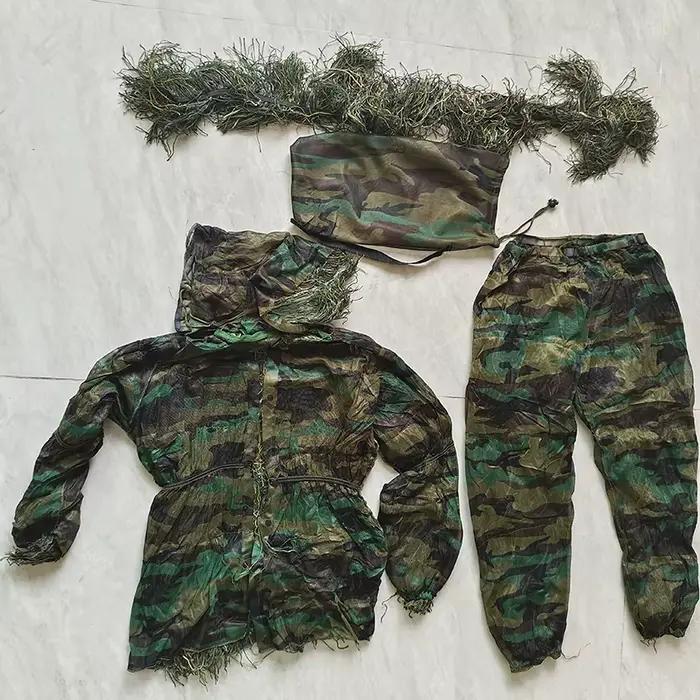 Costume ghillie camouflage forêt 3D tactique sniper airsoft militaire pêche extérieur