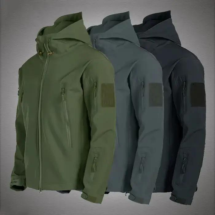 Veste technique peau de requin TRAF 2024 homme tactique imperméable coupe-vent pêche professionnelle