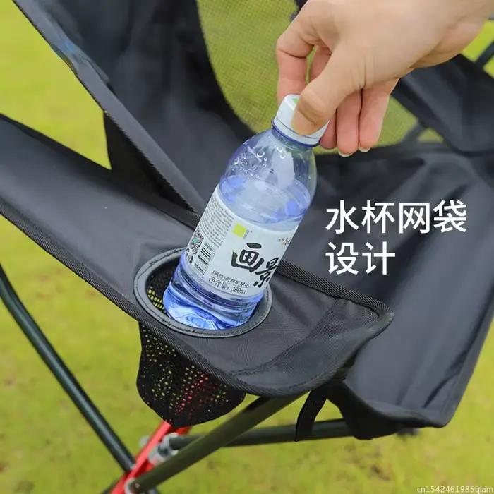 Siège pêche pliant Oxford allongé - Chaise camping portable pour BBQ et plage