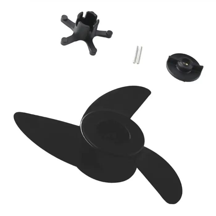 Hélice 3 pales pour moteur électrique de bateau hors-bord pêche trolling propulsion hélice et écrou