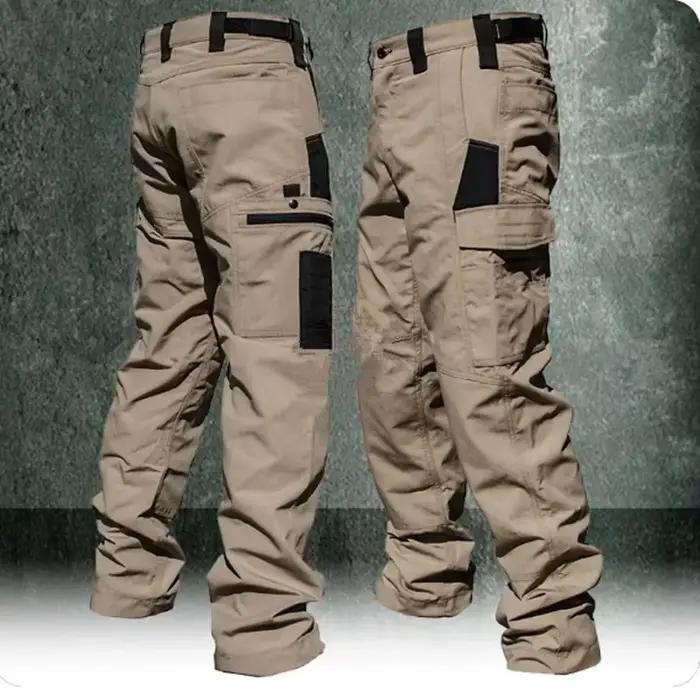 Pantalon travail résistant homme pour pêche - Multi-poches et coupe droite confortable
