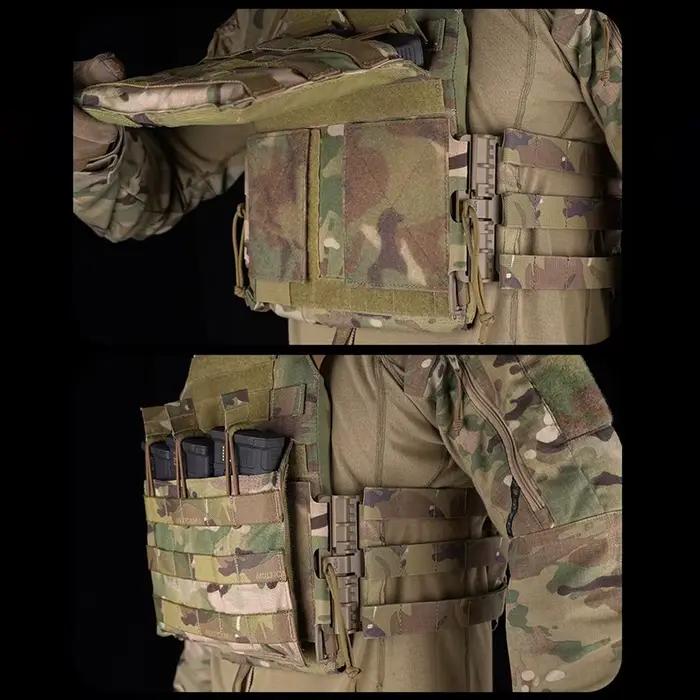 Kit 2 pièces boucles quick release pour gilet tactique LV119 AVS JPC et ceinture Molle pêche