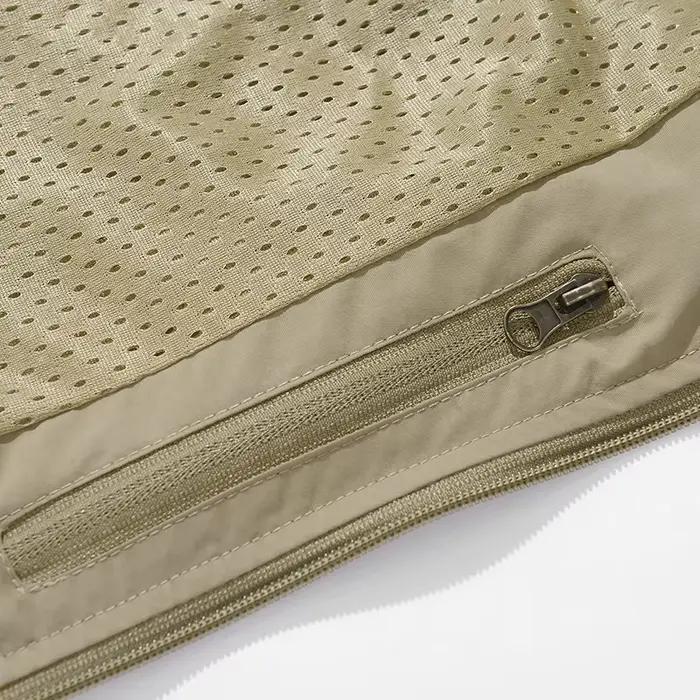 Veste sans manches pêche homme grande taille 6XL respirante et multifonction avec multiples poches