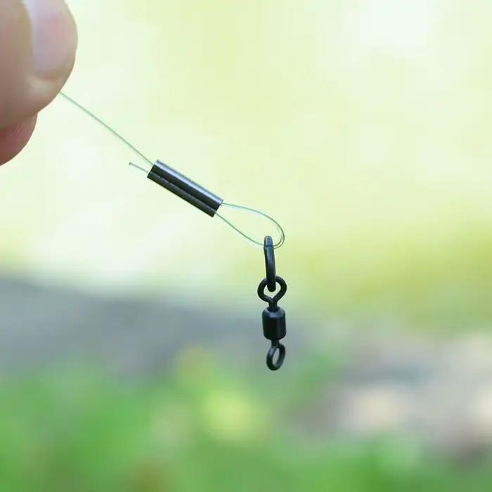 50 manchons de sertissage en cuivre double pour raccords de fil de pêche - accessoires de connexion