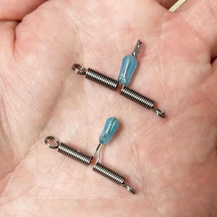 50 bas de ligne T en acier inoxydable - Bas de ligne bifurqués avec émerillon pour pêche précise