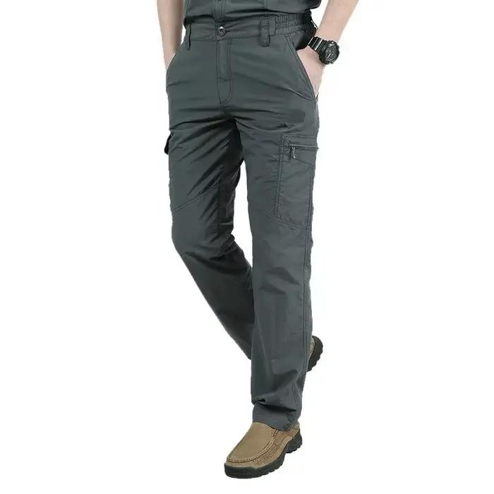 Pantalon cargo léger étanche homme été - Vêtement technique pêche randonnée polyvalent