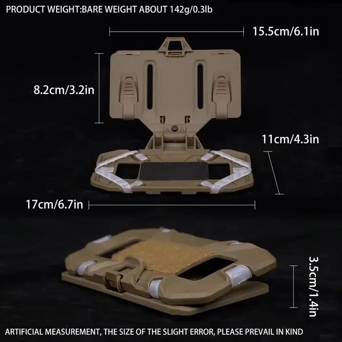 Porte-téléphone tactique MOLLE à accès rapide pour gilet de pêche et airsoft