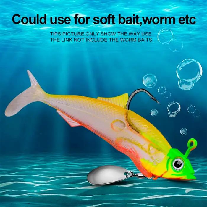 5 têtes plombées jig haute performance 7g à 15g pour vers souples wobblers pêche