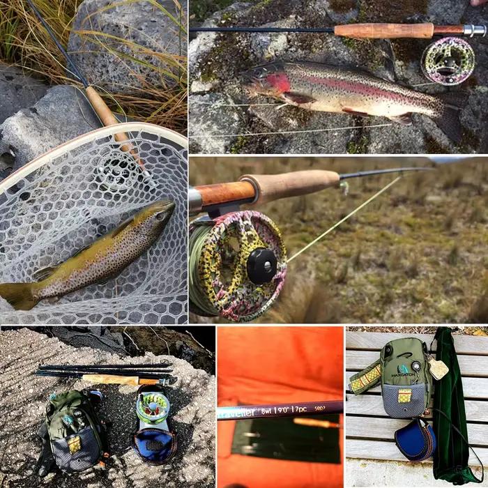 Canne à pêche à la mouche Maximumcatch V-Traveler 9FT graphite IM10 fibre de carbone pour pêche en rivière lac océanique à offrir