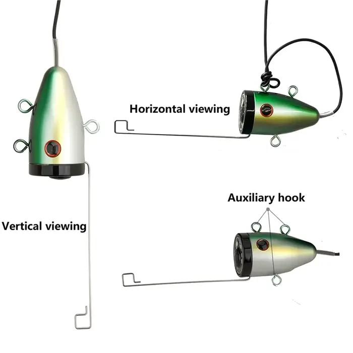 Caméra de pêche sous-marine 10 pouces avec écran HD 1280*720 et 12 lampes infrarouges