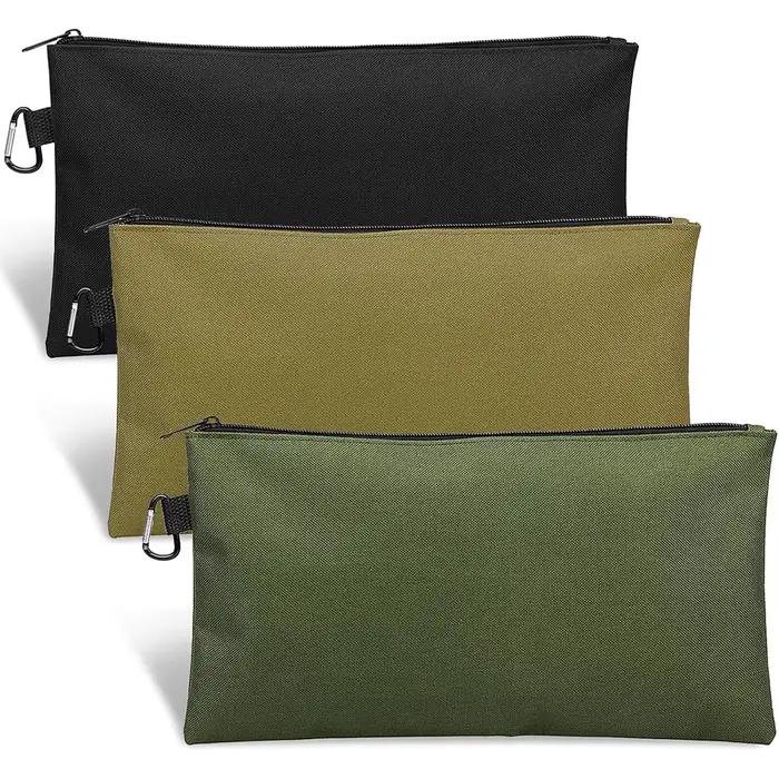 Sac à outils pêche multifonction étanche avec poches zippées pour rangement camping et jardinage