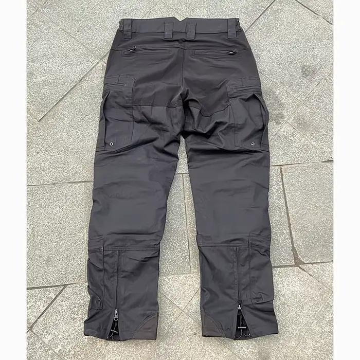 Pantalon urbain pêche noir respirant pour pêche urbaine et pêche en ville discrète