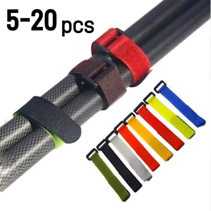 Sangle de fixation pour canne à pêche, porte-canne réglable et outil de pêche extérieur pratique