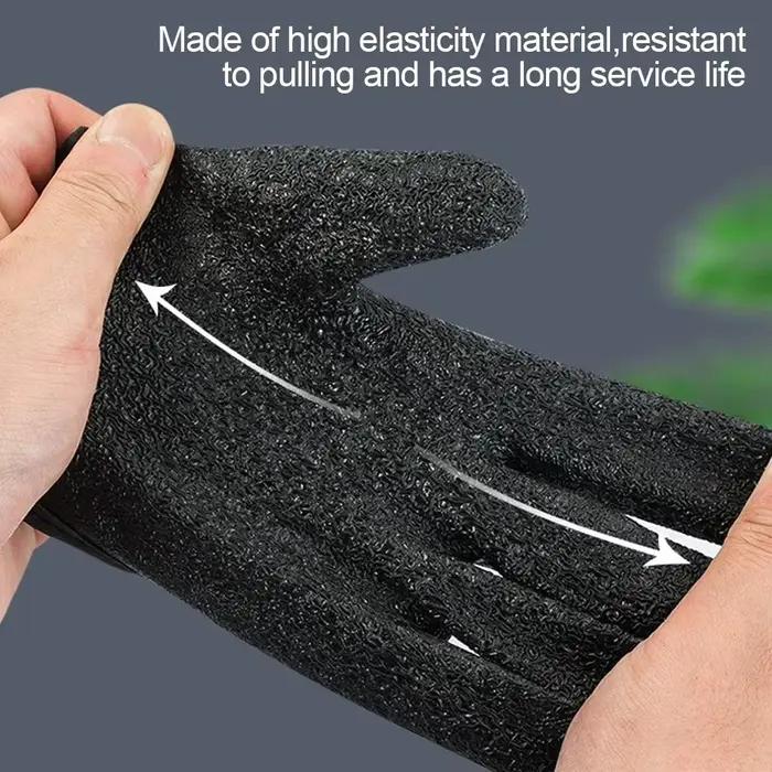 Gants de pêche anti-dérapants imperméables doigts entiers protection mains coupe et abrasion pêche