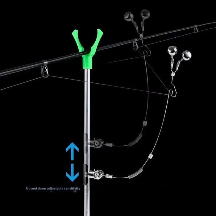 Alarme de touche anti-corrosion en acier inoxydable pour pêche à la carpe - détecteur de touches durable