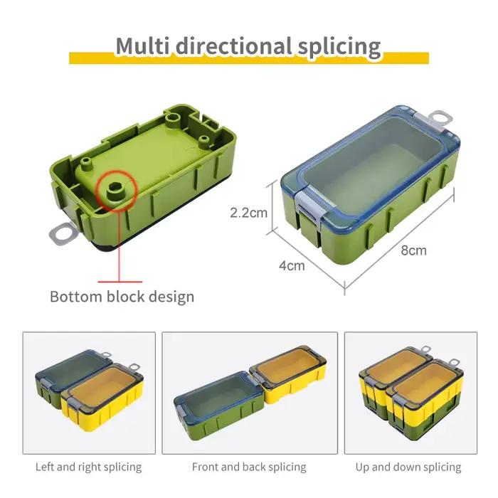 Lot de 25 émerillons luminescents avec agrafe interlock pour leurres durs et jigs à calmar