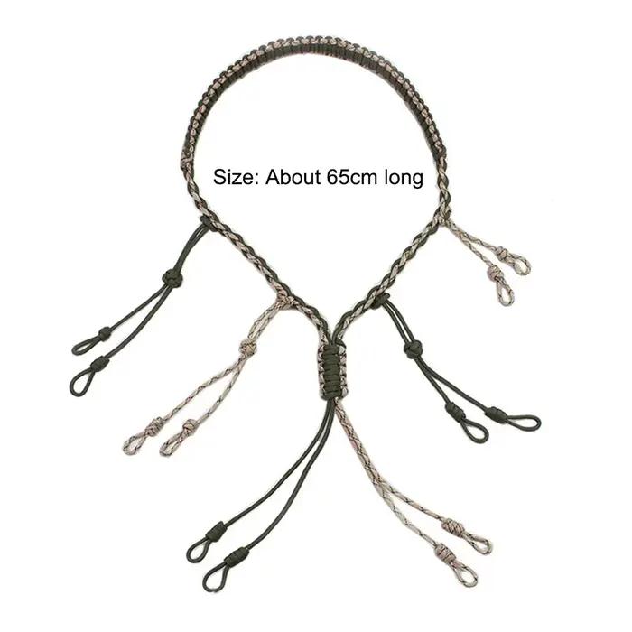 Lanière corde pour sifflet appel canard chasse - Support décordage pour appelants et leurres