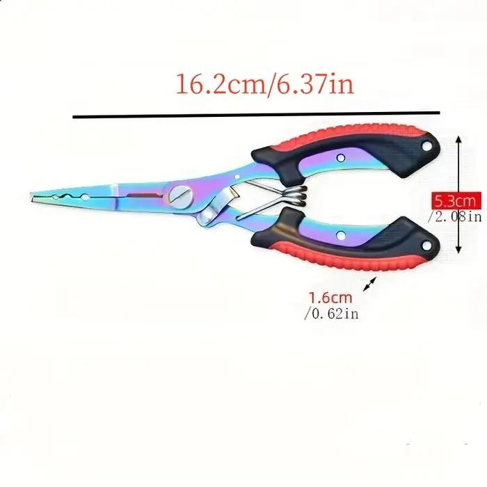 Pinces Pêche Acier Inox Long Bec Découpe Fil Dégorgeoir Hameçon Multifonction Outils Pêche