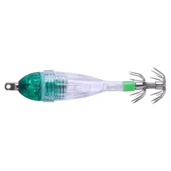 2 lumières de pêche avec hameçons LED clignotantes pour attirer calmars la nuit sous l'eau