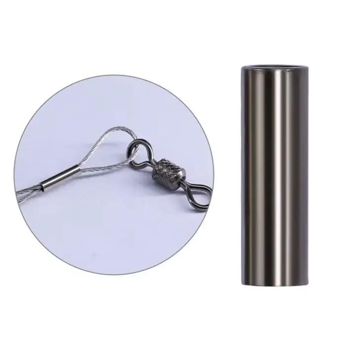 PRO BEROS 100 Manchons de Raccord Cuivre pour Ligne de Pêche - Barillet Simple pour Crimpage