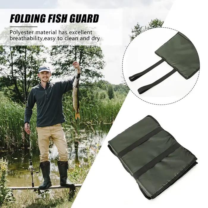 Tapis de pêche 3 couches pour carpes jaune - Protection poisson avec coussin éponge confortable