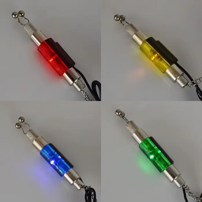 Set de 4 indicateurs LED Swinger pour pêche à la carpe - Alarmes de touches avec balanceurs