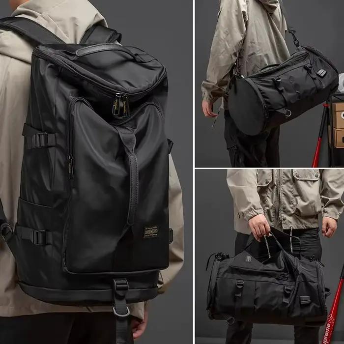 Grand sac de voyage étanche pour pêche homme - Duffle backpack sport multifonction pour expéditions extérieures
