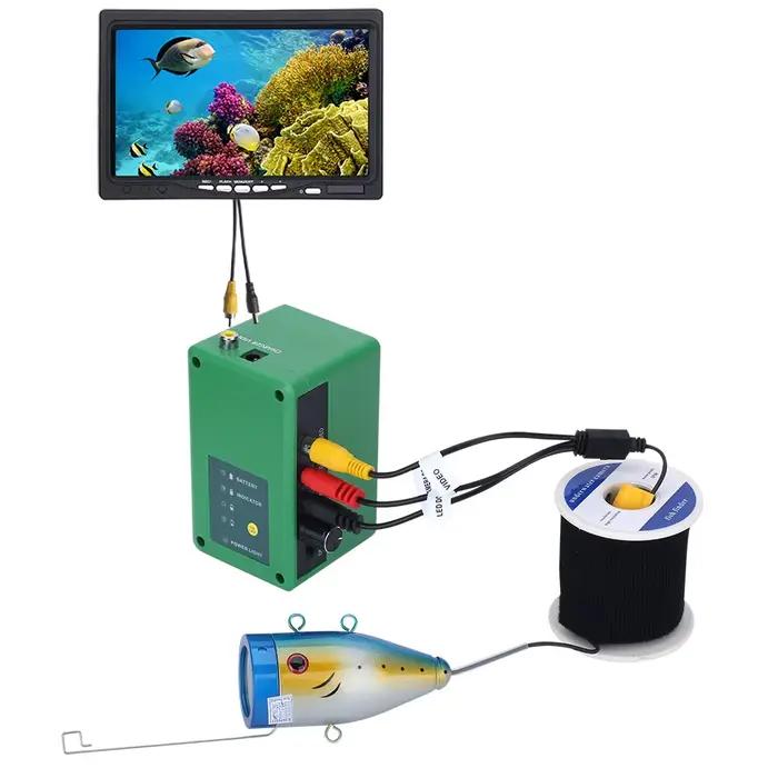 Caméra de pêche hivernale GAMWATER 7 pouces 30 LEDs - Fishfinder étanche IP68 pour glace, mer et rivière