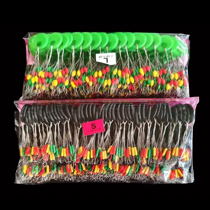 60 haricots espaceurs flotteurs ovale couleur caoutchouc ligne pêche accessoires équipement