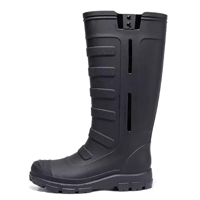 Bottes de pluie homme haute imperméables anti-dérapantes résistantes pour pêche lavage auto