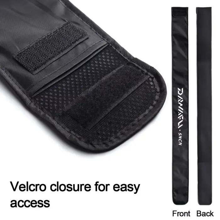 Sac pliable nylon canne pêche portable grand capacité rangement équipement accessoires pêche étui