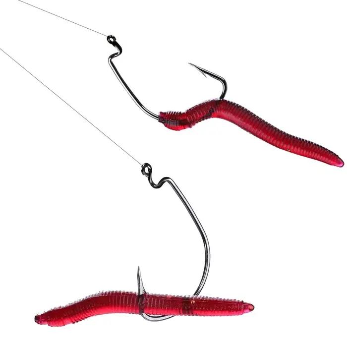 Leurre souple simulation ver 4cm 0.3g, appât artificiel lifelike avec odeur poisson pour carnassiers