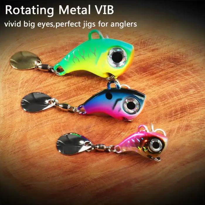 Leurre métal Wobble Rotating VIB 10g à 30g - Cuiller tournante vibrante pour pêche des carnassiers